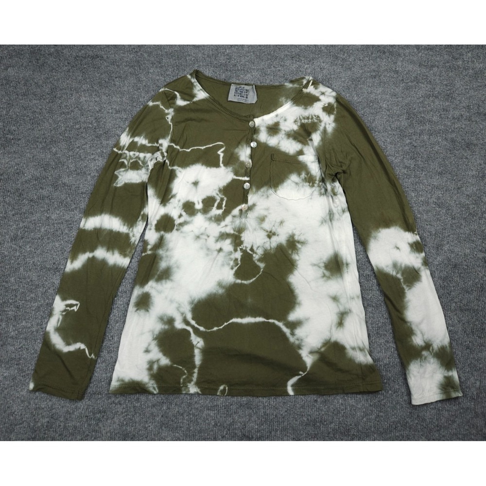Free For Humanity Inspire A Paris Shirt Women's‎ 36" Chest Tie Dye Cotton Italy